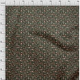 thumbnail image 4 of oneOone Polyester Spandex Dark Green Fabric Asian Suzani Sewing Craft Projects Fabric Prints By Yard 56 Inch Wide, 4 of 5