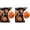 B, variant on Halloween Candy Bucket, Pumpkin Cauldron Bowl with Lid and Handles, Trick or Treat Candy Holder for Kids, Party Favor Container, Festive Home Decoration for Halloween Celebrations, 5.91"