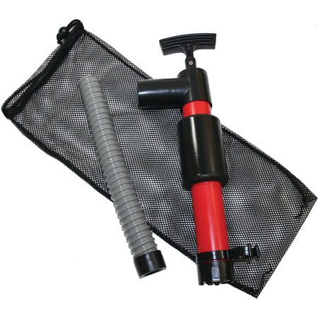SeaSense Kayak Hand Pump with Floating Mesh Bag  12  Length  12  Hose