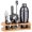 Titanium Gray, variant on Cocktail Shaker Set Bartender Kit : 12-Piece Bar Tool Set with Bamboo Stand | Bars Set with All Practical Bar Accessories, for Drink Mixing, Bar, Home, Lounge & Party (Silver)