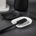 thumbnail image 2 of Thyme & Table, Ceramic Ribbed Spoon Rest, Black, 2 of 5