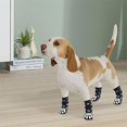 thumbnail image 2 of Calcetines Antideslizantes para Perros 2 Pares Protectores de Patas de Mascotas Suaves y Ajustables Protector de Patas de Mascotas de Doble Cara Antideslizante para Interiores para Perros pequeños, M, 2 of 5