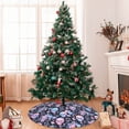 thumbnail image 7 of Sikiie cool Skull flower 30-48 inches {designName} Print Christmas Tree Skirt Snowman Xmas Tree Skirt with Edge Christmas Decorations for Holiday Party48", 7 of 7