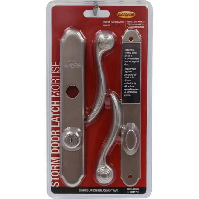 Larson 5035246 Loquet de Mortaise en Nickel Brossé Argenté