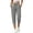 Gray, variant on Utoimkio Women's Capri Jogger Sweatpants Drawstring Elastic Waist Cuffed Cropped Trousers with Side Pockets for Casual Daily Walking
