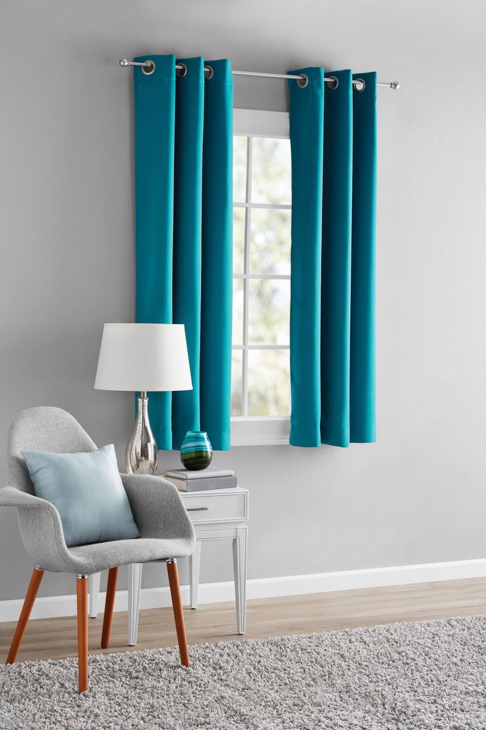 MAINSTAYS Blackout Energy Efficient Grommet Window Curtains Panel