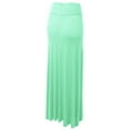 thumbnail image 2 of Made by Johnny Women's Fold-Over Maxi Skirt XXL MINT, 2 of 6