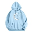 thumbnail image 3 of TINZ Sweat à Capuche Décontracté Automne/hiver pour Femmes, Imprimé Lune, Sport, 3TG, 3 of 3