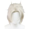 thumbnail image 3 of Peluca para cosplay Genshin Impact Albedo, pelo sintético, 35 cm, 3 of 3