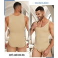 thumbnail image 5 of Mens Shapewear Tummy Control Full Body Shaper Compression Slimming Bodysuit Sleeveless Undershirts Fajas Para Hombres, 5 of 6