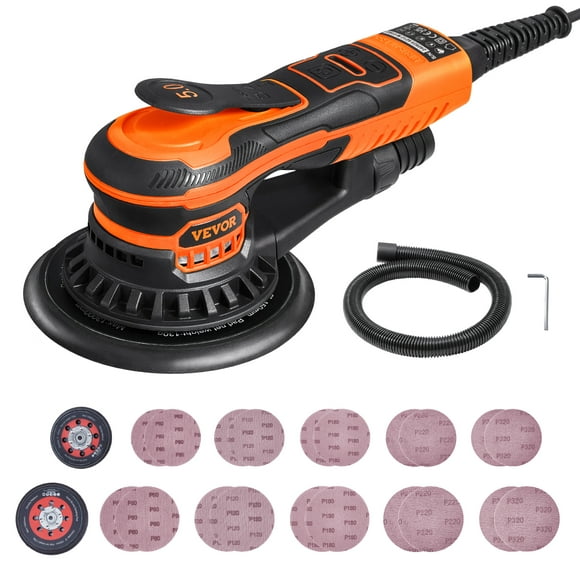 VEVOR Random Orbital Sander 5" & 6" Brushless Orbital Sander Sander 10000PRM 6 Speed