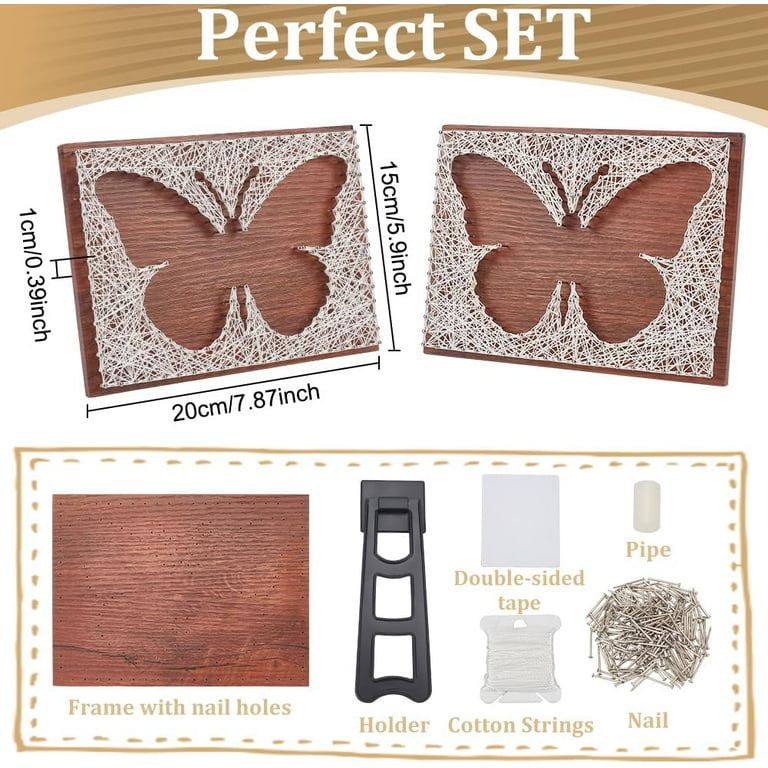 Butterfly String Art/ DIY newest Crafts Adult/ Wall Hanging/DIY Kits/Butterfly Decor