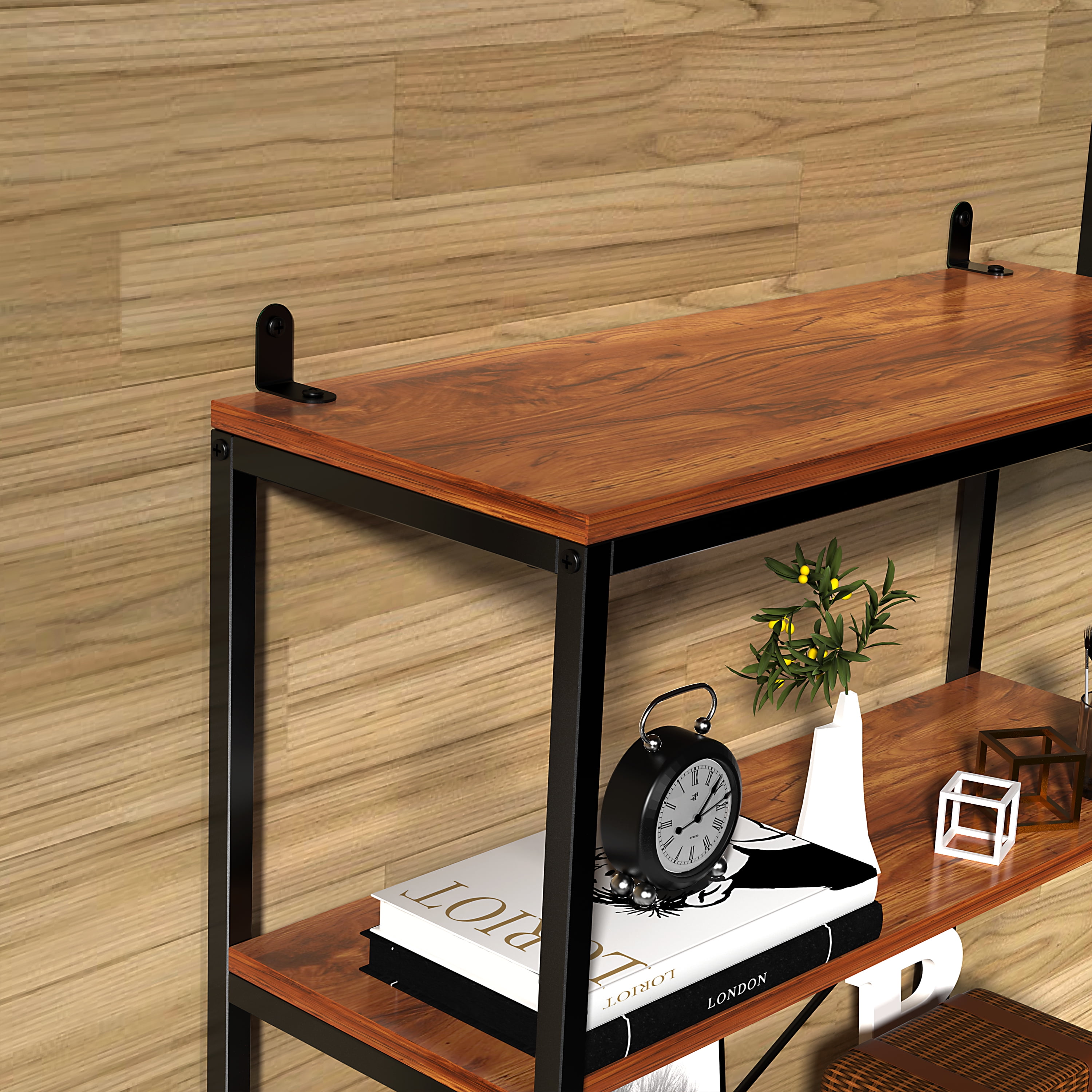 5Tier Wooden Bookcase Storage Shelves Organizer, Ubuy Kuwait