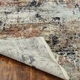 thumbnail image 5 of Cool Grey/Spice Abstract Area Rug 2'6" x 3'8" 3' x 5' Indoor Entryway, Kitchen, Bedroom, 5 of 5