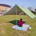 thumbnail image 3 of Toldo de vela Toldo para acampar Toldo Protección UV Lluvia Mosca Lona Sombrilla Refugio Manta de pi Tomshoo Toldo de vela, 3 of 7