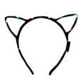 thumbnail image 2 of LED Glowing Hairband - Flexible Light Up Flash Headband for Club Party Concert, Unisex Adult/Children, Plastic Stretch Fabric, Battery Powered, Fashion Gift (1PC with Batteries), 2 of 2