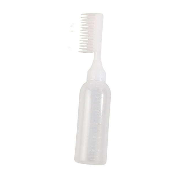 Botella aplicadora de tinte de cabello Fernando Peine de tinte para el cabello Blanco