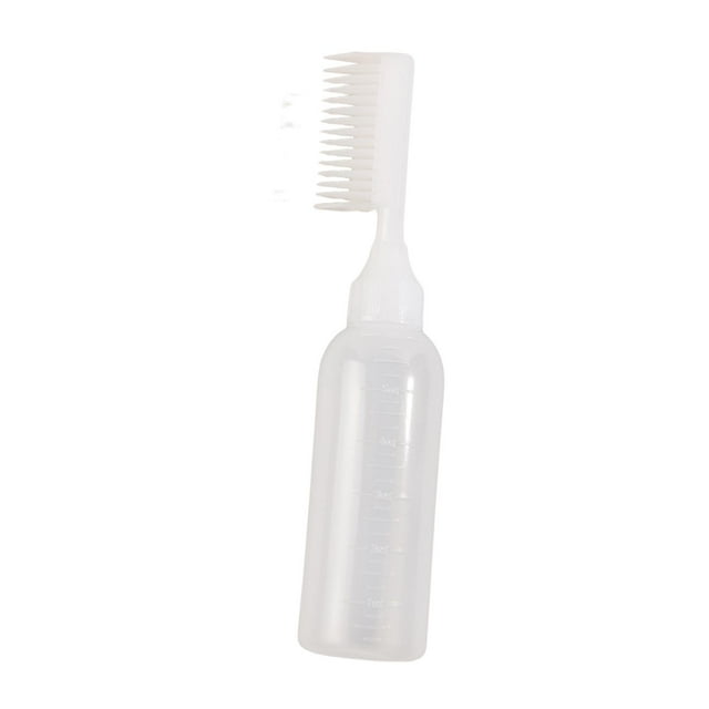 Botella aplicadora de peine para raíces, herramienta de peluquería permanente, aplicador de tinte para el cabello recargable, cepillo, peine para Yinane Peine de tinte para el cabello