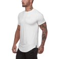 thumbnail image 4 of Muscle Killer Paquete de 3 camisetas deportivas activas para hombre, gimnasio, entrenamiento, culturismo, fitness, camiseta informal de entrenamiento (mediano negro+gris+blanco), 4 of 5