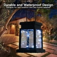 thumbnail image 5 of TiokMc Solar Powered Outdoor Hanging Lanterns, Waterproof Decorative Garden Lights, Multicolor LED Solar Lanterns for Patio, Pathway, Backyard – 2 Pack, 5 of 8