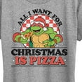thumbnail image 3 of Teenage Muntant Ninja Turtles - All I Want For Christmas - Women's Short Sleeve Graphic T-Shirt, 3 of 5