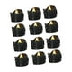 thumbnail image 2 of 12 velas de té negras con luces LED brillantes para fiestas temáticas y bodas. Destello blanco cálido, 2 of 6