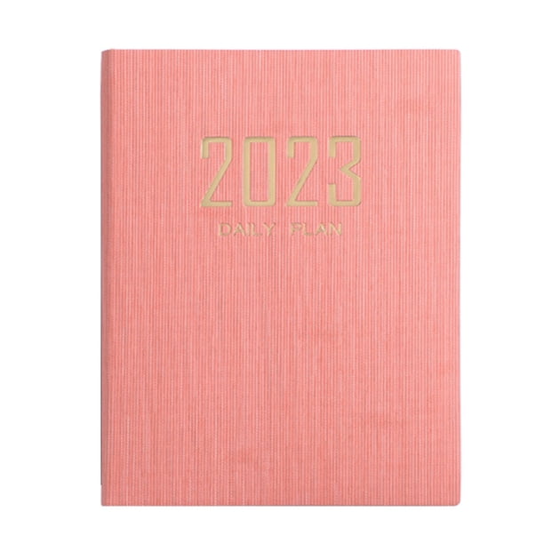 Fiudx Planificador 2023, Tapa Blanda de Piel Sintética, Calendario de 12 Meses, Programación Semanal, Diseño Portátil para Viajes, Seguimiento Anual, Decoración Elegante, Tamaño 208 X 145 Mm