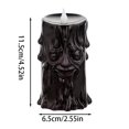 thumbnail image 3 of LLDYYDS Halloween Ghost Lamp Black Scary Ghost Face Halloween Table Decor with LED Lights, Spooky Decorations, 3 of 5
