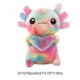thumbnail image 3 of Aodebiao Cute Cartoon Sleeping Hexagon Salamander Plush Doll, Soft Elastic Fleece Stuffed Cotton Animal Toy, Lovely Smiling Lizard Plushie for Bedroom Living Room Home Decor & Gift, 3 of 6