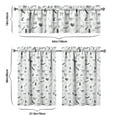 thumbnail image 6 of Kitchen Curtains 36 Inch Short - 3 Panel Set with Cute Cat Paw Pattern, Rod Pocket Window Curtain, 100% Polyester for Pet Lovers Farmhouse, Cafe, Kitchen, Bedroom, Easy Wash, 6 of 6