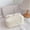 White, variant on Plush Faux Fur Makeup Storage Bag