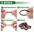 thumbnail image 4 of Universal O Ring Seal Gasket, Orings Seal Washer Replacement for Plumbing Repair for Cars Trucks, 6mm ID x 4mm CS, FKM Rubber, Brown, 50pcs, 4 of 6