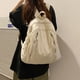 thumbnail image 5 of Mochila grande Bolso casual unisex de lona de gran capacidad para mujeres y hombres al aire libre (blanco), 5 of 7