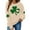 Beige#shamrock sweater women, variant on Moxiu St Patrick Sweatshirts for Women Green Irish Clover Long Sleeve Sweatshirt Crewneck Shamrock Printed Pullover Tops 2025 Black,XS