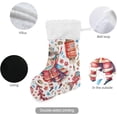 thumbnail image 3 of Coolnut 17.7 Inch Christmas Stockings, 2 PCS Chinese Cartoon Pattern Presonalized Large Stocking Sock for Family Holiday Xmas Party Decorations, 3 of 7