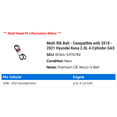 thumbnail image 2 of Multi Rib Belt - Compatible with 2018 - 2021 Hyundai Kona 2.0L 4-Cylinder GAS 2019 2020, 2 of 2