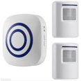 thumbnail image 2 of Alarma con sensor de movimiento, alarma de entrada inalámbrica, alerta de detección comercial de seguridad para el hogar con 4 sensores y 1 receptor, melodías, indicadores LED para uso en interio, 2 of 5