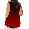 thumbnail image 2 of fatyb Womens Plus Size Tank Tops Loose Sleeveless V Neck T Shirts Summer Dressy Casual Blouses Tanks S-5XL, 2 of 5