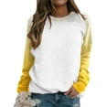 thumbnail image 2 of Vedolay Women's 2023 Oversized Sweatshirts Hoodies Long Sleeve Pullover Fall Clothes with Pocket,Yellow L, 2 of 5