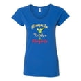 thumbnail image 2 of Wild Bobby, Mamacita Needs a Margarita Mother's Day Women’s Standard V-Neck Tee, Royal, Large, 2 of 6