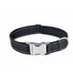 thumbnail image 2 of Collar para perro, collar clásico ajustable de nailon reflectante con acolchado de malla suave y transpirable para perros medianos, negro., 2 of 5