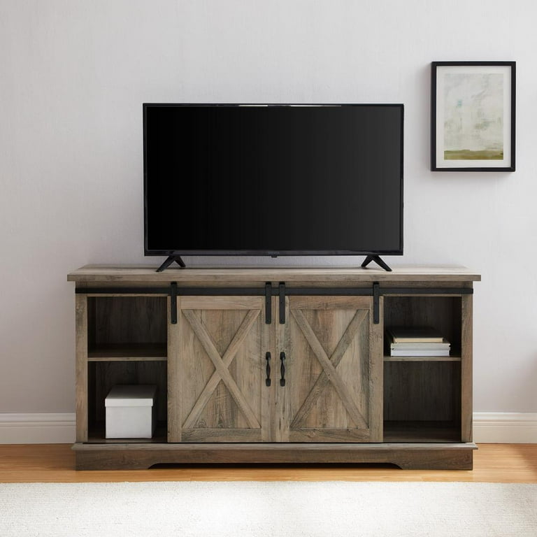 58 sliding barn door console discount