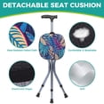 thumbnail image 2 of Bastón con Asiento Plegable Lefeke Ligero con LED Ajustable, 2 of 7