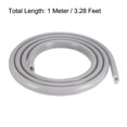 thumbnail image 2 of Uxcell 1 Meter T-Slot Mount Weatherstrip Seal 6.5mm Bulb Bubble for 4mm Slot Gray, 2 of 5