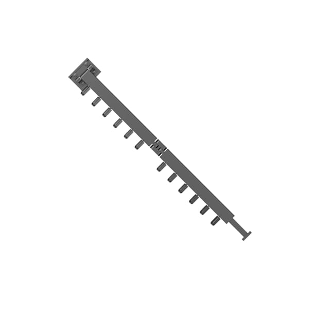 Wosthever Tendedero de ropa plegable triple montado en la pared, colgador de ropa para cuarto de , ahorro de espacio, montado en la pared negro Doble pliegue
