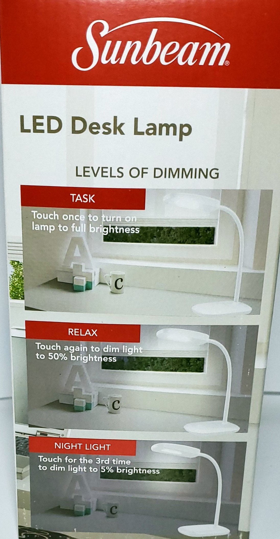 sunbeam led desk lamp walmart