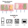 thumbnail image 4 of EIMELI 2 PCS Popsicle Mould, Popsicle Molds 3 Cavities Silicone Ice Pop Molds BPA Free Popsicle Mold Reusable Easy Release Ice Pop Make (Green), 4 of 6