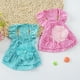 thumbnail image 4 of WORGEOUS Vestido de flores de encaje para perros Falda de gasa Mascotas para perros y gatos Cat Dresses - Talla XL (Azul), 4 of 8