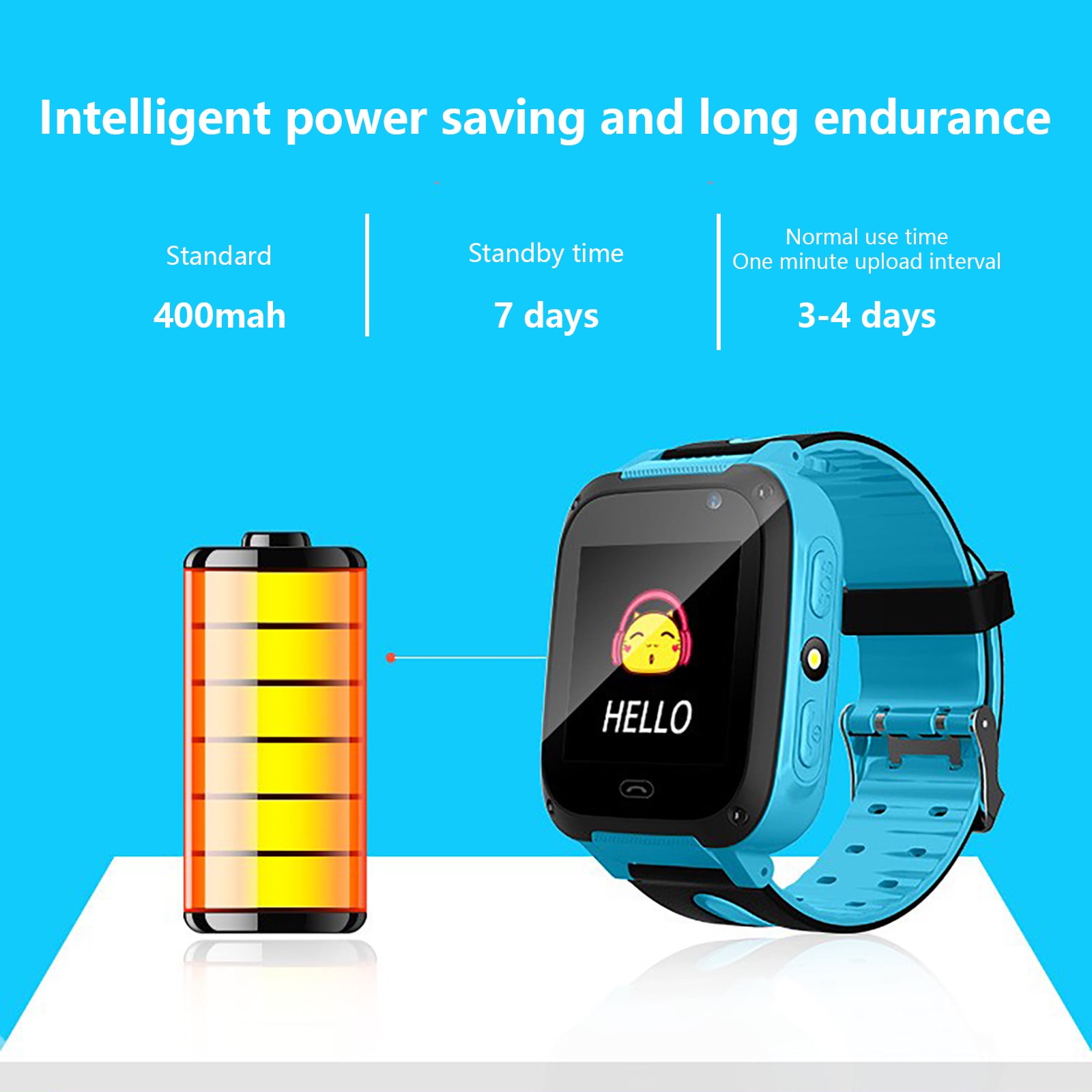 lulshou Smart Phone Watch Kids Band Positioning, Waterproof, Student