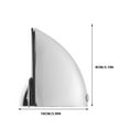 thumbnail image 2 of WRISTBIQUE Glass Shelf Support Silver Zinc Alloy 1Set 3.93X3.14X1.57in, 2 of 8